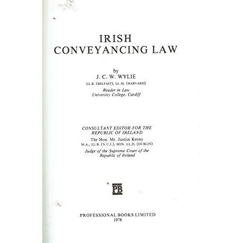 Irish Conveyancing Law