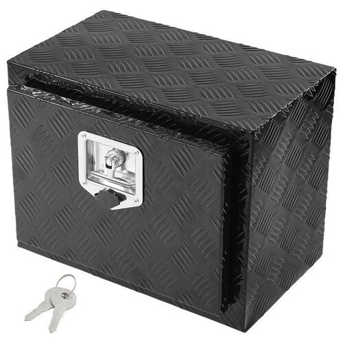 Boîte à Outils pour Camion 46 x 32 x 36 cm-VEVOR-Caisse de Stockage en Aluminium-pour Remorque Pick-up Fourgonnette