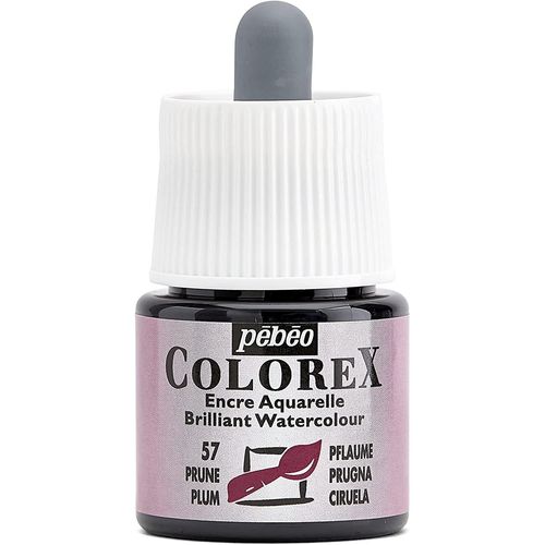 Pébéo Flacon 45ml Encre Colorex Aquarelle Prune