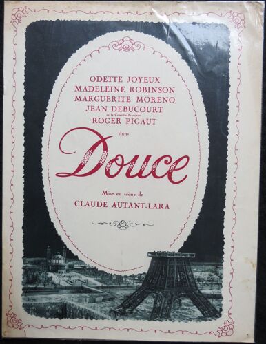 Douce - Film De 1943 Claude Autant-Lara - 8 Pages * Dossier De Presse * Livret De Cinéma De 1943 - Chaque Page De 31x24 Cm - Avec Odette Joyeux, Madeleine Robinson, Marguerite Moreno