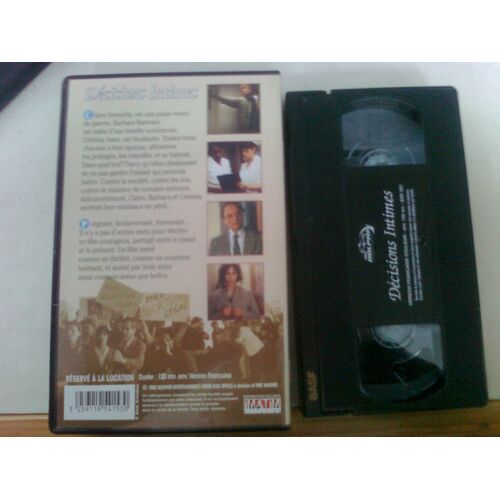 Cassette Vidéo Vhs - Decisions Intimes - Demi Moore