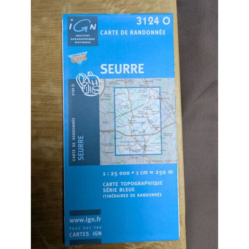 3124o Seurre Carte De Randonnée Ign