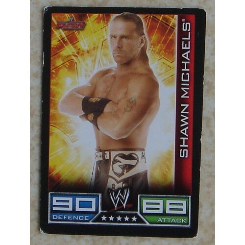 Carte Wwe Slam Attax 2008 : Shawn Michaels - Raw - Défense 90 Attaque 88 - 5 Étoiles