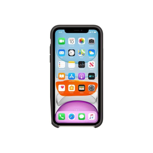 Apple - Coque De Protection Pour Téléphone Portable - Silicone - Noir - Pour Iphone 11