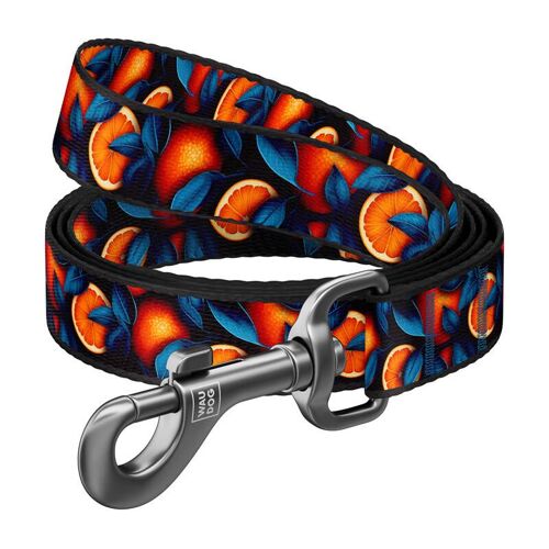 Nylon Dog Leash, Pattern ''oranges'' Length 122 Cm Waudog