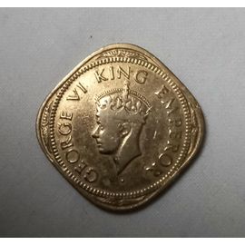 Inde Britannique 2 Annas - George Vi 1944 (Gros 4, Bombay)