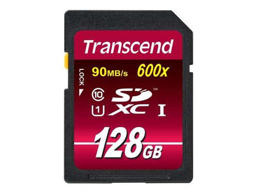 Transcend Ultimate series - Carte mémoire flash - 128 Go - UHS Class 1 / Class10 - 600x - SDXC UHS-I