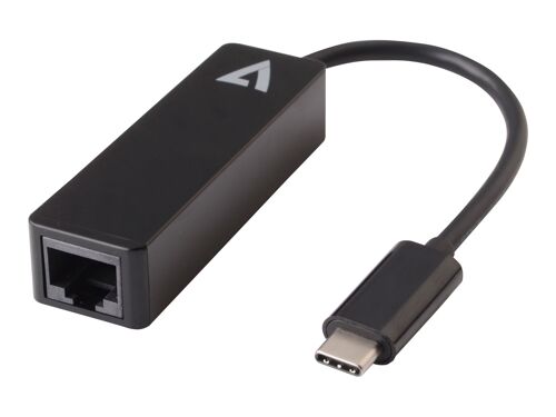 V7 - Adaptateur réseau - USB-C - 1GbE - noir