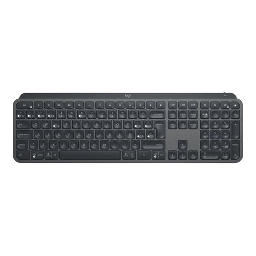Logitech MX Keys Clavier éclairé sans fil avancé - Clavier - rétroéclairé - sans fil - Bluetooth, 2.4 GHz - QWERTY - Espagnol