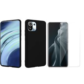 Coque Silicone Noire + Verre Trempe Pour Xiaomi Mi 11 Little Boutik®