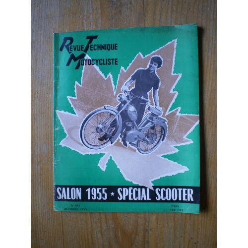 Revue Technique Motocycliste Rtm Salon 1955 Spécial Scooter Etude Pp Roussey