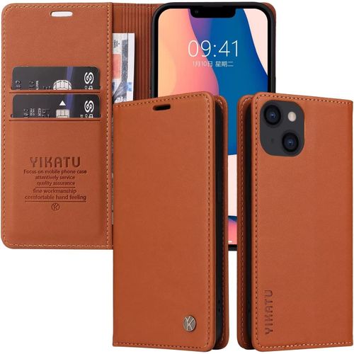 Coque Pour Iphone 6/Iphone 7/Iphone 8 Housse En Pu Pochette Portefeuille Pour Iphone 6/Iphone 7/Iphone 8 \U200b- Brun