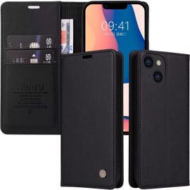 Coque Pour Iphone 6/Iphone 7/Iphone 8 Housse En Pu Pochette Portefeuille Pour Iphone 6/Iphone 7/Iphone 8 \U200b- Noir