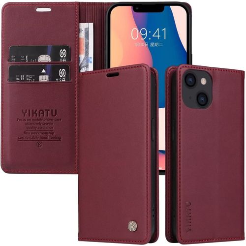 Coque Pour Iphone Xr Housse En Pu Pochette Portefeuille Pour Iphone Xr \U200b- Rouge