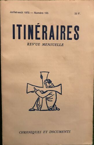 Itinéraires Chroniques Et Documents 195