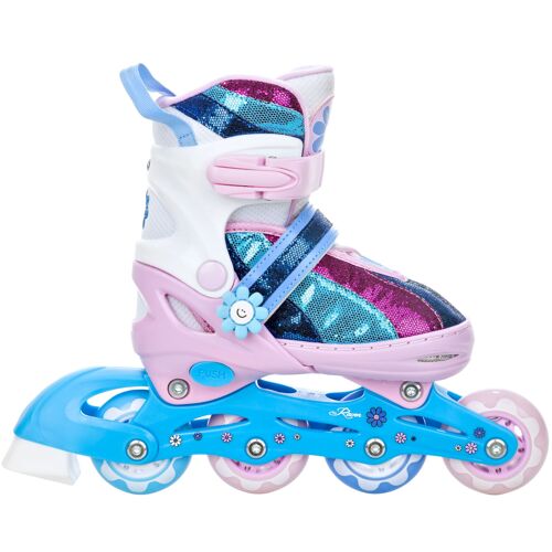 Roller En Ligne Senia Du 34 Au 37 Enfant Mixte Taille Ajustable Rose Raven