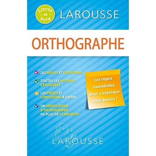 Livres De Bord Larousse: Orthographe