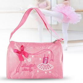 Girl Kids Dance Ballet Swim Bag Sac À Dos Brodé Tote (Rose) Dbt