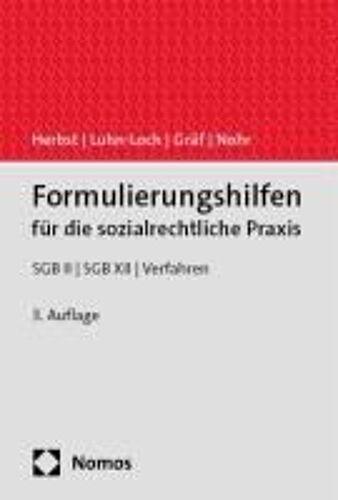 Formulierungshilfen Für Die Sozialrechtliche Praxis