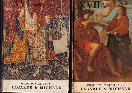 Lagarde Et Michard 16ème Et 17ème Siècles  - 2 Volumes Reliés, Cartonnés,256 Et 448 Pages