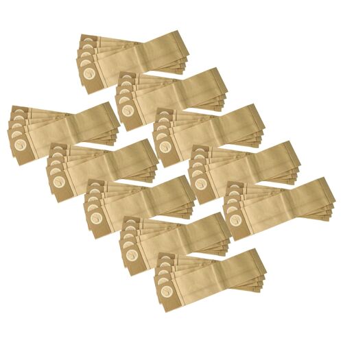 vhbw 50x Sacs compatible avec Johnson Diversy Jet 38, Jet 50 aspirateur - 38,5cm x 10cm marron