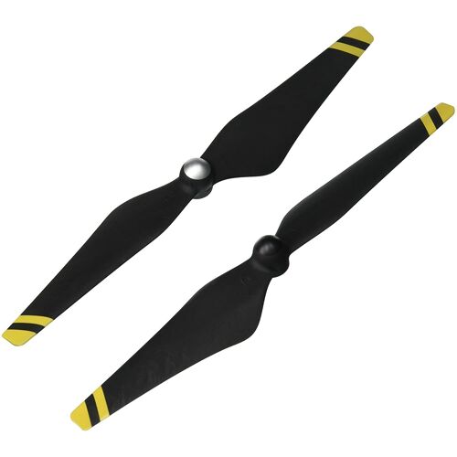 4pcs Hélices, Hélices En Fibre De Carbone Améliorée Accessoire Pour Quadricoptère Drone De Dji Phantom 3(Bord Jaune)