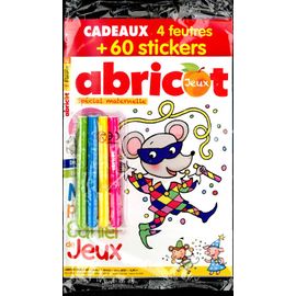 Abricot Jeux 65 Speciale Maternelle Mon 1 Er Cahier De Jeux + 60 Stickers Et Ses 4 Feutres