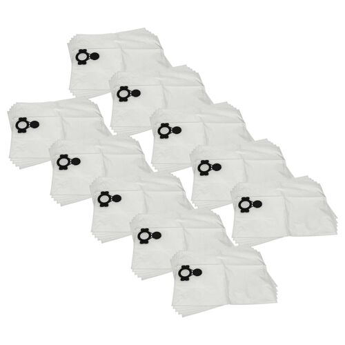 vhbw 50x Sacs compatible avec Milwaukee AS 30 MAC, AS 42 MAC, AS 30 LAC aspirateur - volume de 30l 74cm x 51cm blanc