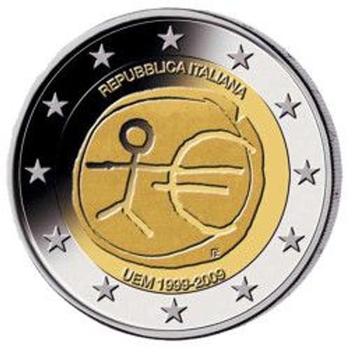 2 Euros Commémorative Italie Emu 2009