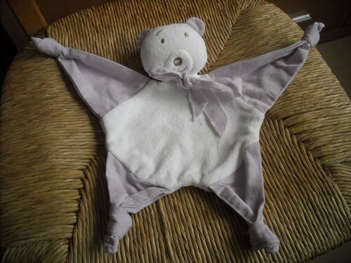 Doudou Plat Ours Violet La Petite Grenouille