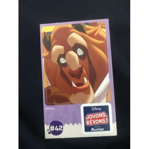 Carte Jouons Revons N. #42 - Disney - Auchan - 2024