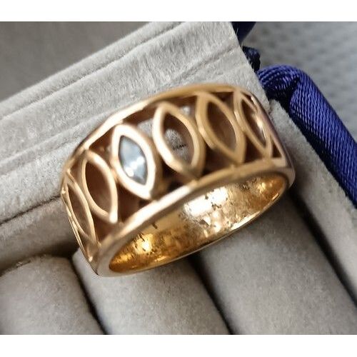Bague Plaqué Or Avec Pierre