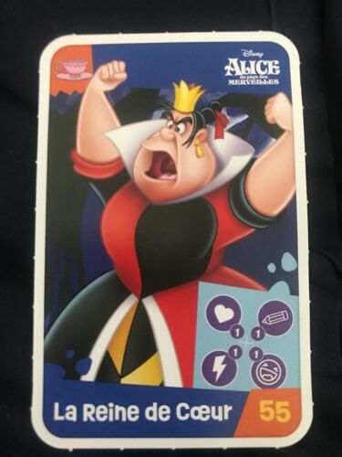 Carte Jouons Revons N.55 : La Reine De Coeur - Alice Au Pays Des Merveilles - Auchan - Disney - 2024