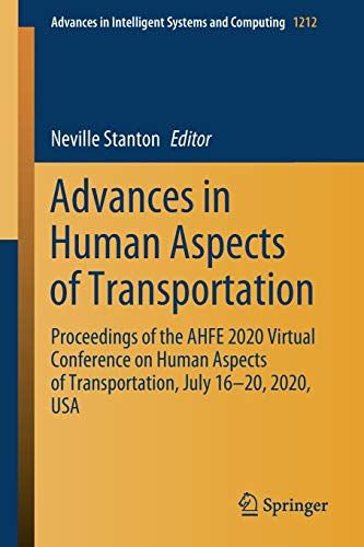 Advances In Human Aspects Of Transportation