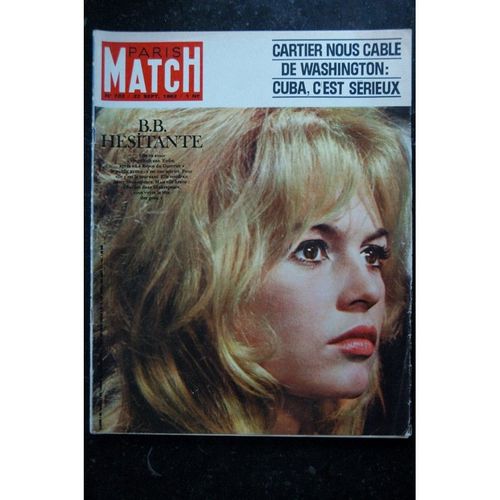 Paris Match N° 702 22 Sept. 1962 Brigitte Bardot Cover + 4 P. - Bb 28 Ans Hesitante