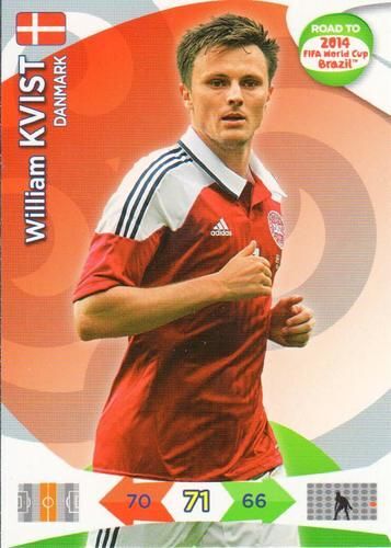 William Kvist -Panini Road To World Cup 2014 Adrenalyn Xl-N°40