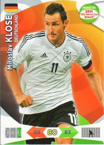 Miroslav Klose -Panini Road To World Cup 2014 Adrenalyn Xl-N°59