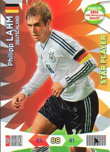 Philipp Lahm  -Panini Road To World Cup 2014 Adrenalyn Xl-Star  Player -N°47