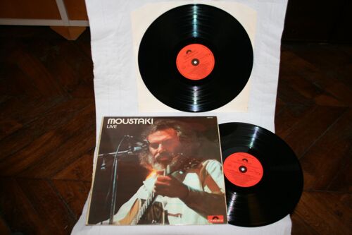 Lot 8 Vinyles 33t Moustaki Humblement Il Est Venu ¿ Prélude - Bobino 70  - Live - Les Amis De Georges - Enregistrement Public Olympia - In Concert  Je Suis Un Autre - Le Métèque