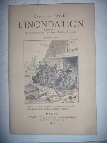 Poésie Militaire: Capitaine Paoli: L'inondation, 1888