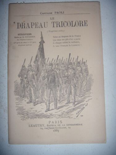Poésie Militaire: Capitaine Paoli: Le Drapeau Tricolore, 1887