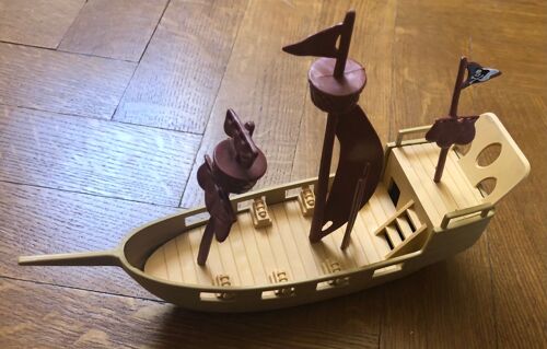 Figurine Bateau Pirate, Marine, Flibustier, Piraterie, Mer, Maquette, Diorama