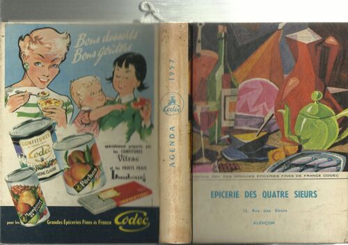 Agenda 1957 Des Grandes Epiceries Fines De France Codec - Epicerie Des Quatre Saisons À Alençon (Orne)