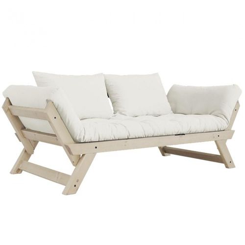 Banquette Méridienne Futon Bebop Pin Naturel Coloris Naturel Couchage 75*200 Cm.