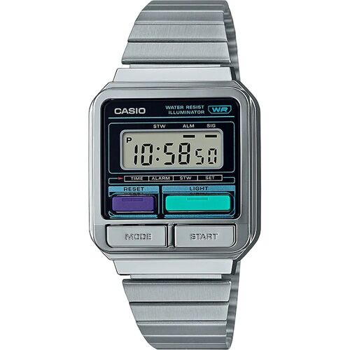 Casio - Montre Femme, Homme Vintage Gris, Noir A120we-1aef  - Gris