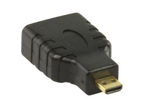 Valueline - Adaptateur HDMI - HDMI femelle pour 19 pin micro HDMI Type D mâle - noir