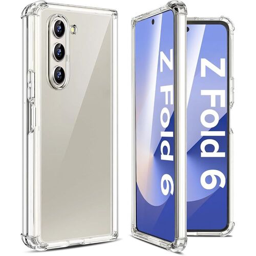 Coque pour Samsung Galaxy Z Fold 6 - Silicone Antichoc Anti Rayures Transparent Slim Coins Renforcés - E.F.Connection