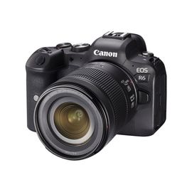 Canon EOS R6 - Appareil photo numérique - sans miroir - 20.1 MP - Cadre plein - 4K / 60 pi/s - 4.3x zoom optique objectif RF 24-105 mm F4-7.1 IS STM - Wi-Fi, Bluetooth - noir