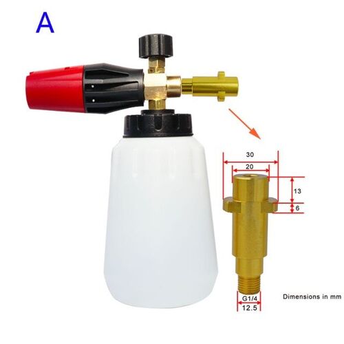 For Karcher Nettoyeur Haute Pression Neige Mousse Lance Mousse Buse Lave-Auto Mousse Fabricant Pour Karcher Elitech Daewoo Bort Ar Bosche Mac Nettoyeur Haute Pression
