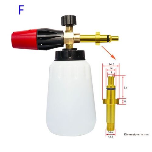 For Anlu Nettoyeur Haute Pression Neige Mousse Lance Mousse Buse Lave-Auto Mousse Fabricant Pour Karcher Elitech Daewoo Bort Ar Bosche Mac Nettoyeur Haute Pression